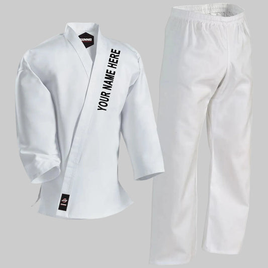 Alpha Custom White Medium Weight Karate Gi