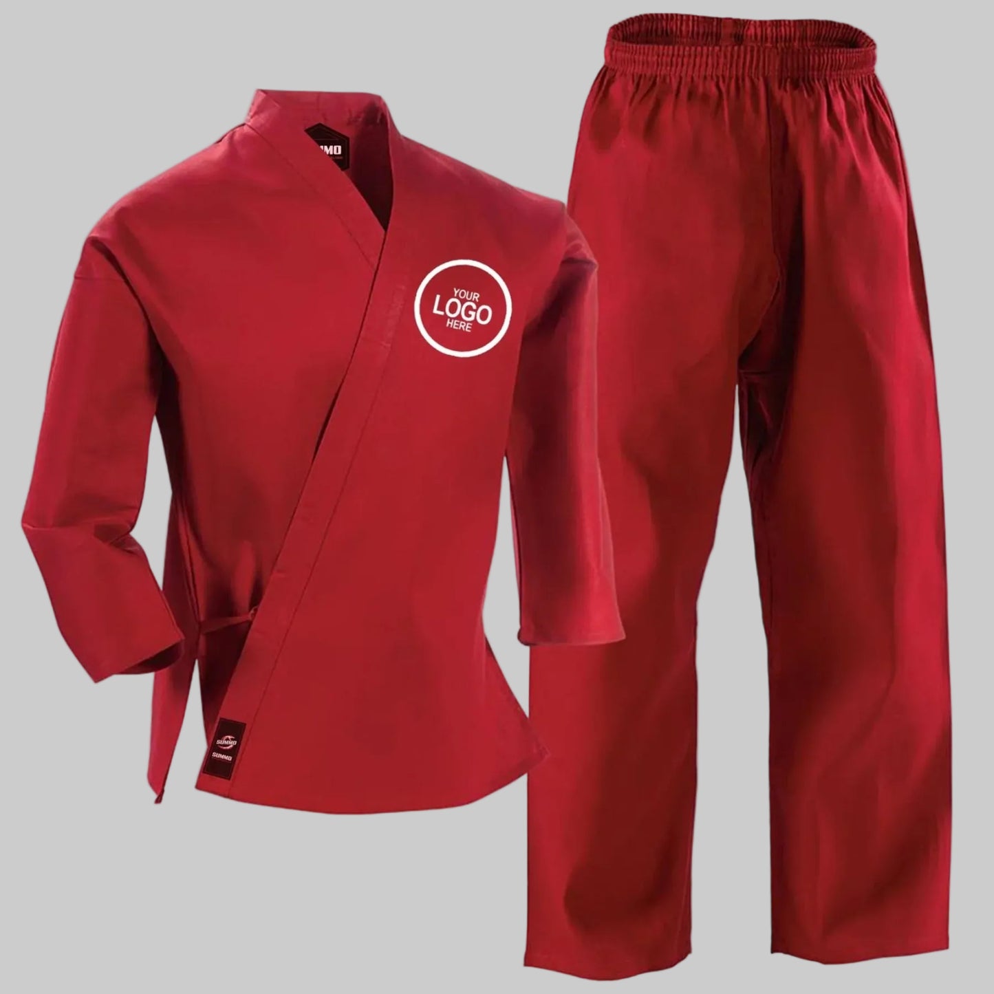 Custom Red Medium Weight Karate Gi