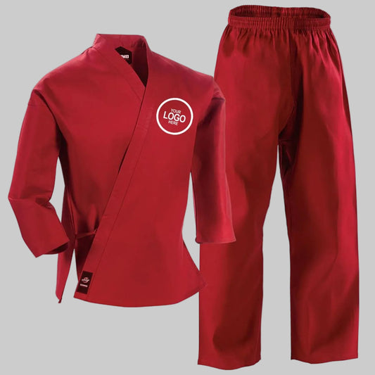 Custom Red Medium Weight Karate Gi