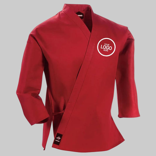 Custom Red Medium Weight Karate Gi