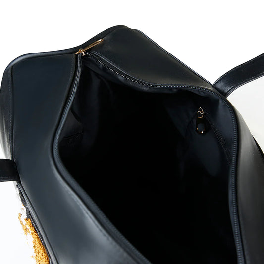 Premium Leather Travel Duffle Bag