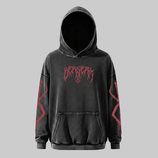 Eclipse Warrior Acid Wash Hoodie