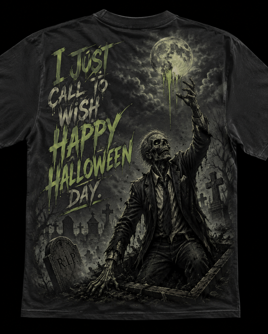 Halloween Grave Riser Oversized Graphic Tee