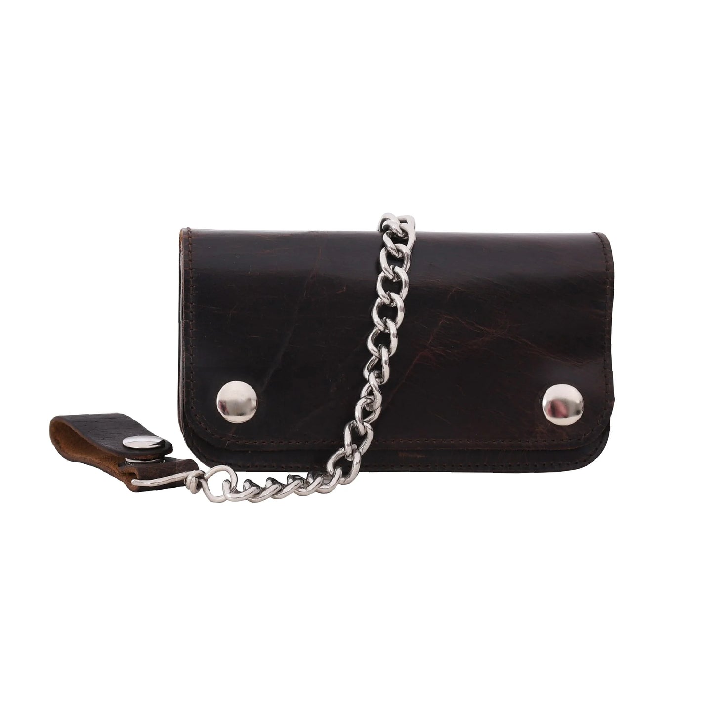 GULPOSH Genuine Leather Classic Biker Chain Wallet