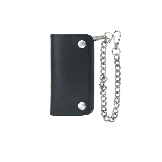 GULPOSH "Iron Road" Genuine Leather Long Biker Wallet