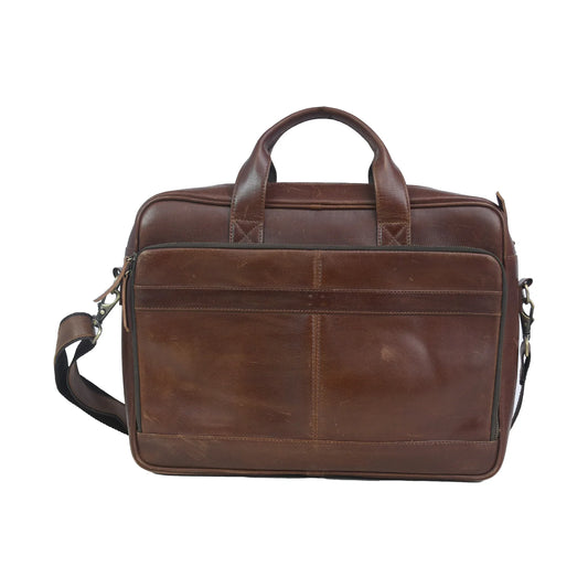 Vintage Leather Laptop Briefcase Bag
