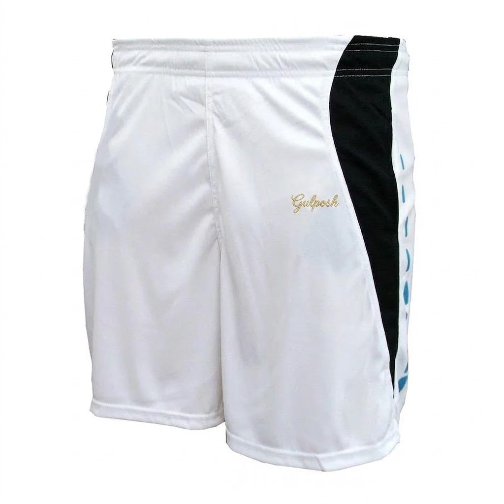 Gulposh Aureum Minimalist Training Shorts (White/Black Edition)