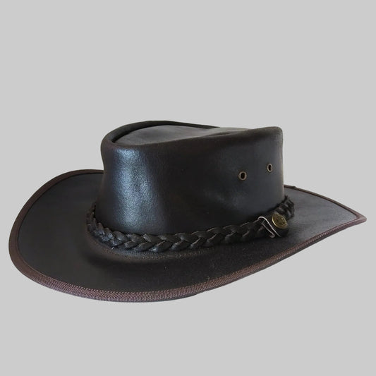 Gulposh Foundry Outback Leather Bush Hat (Dark Espresso Edition)