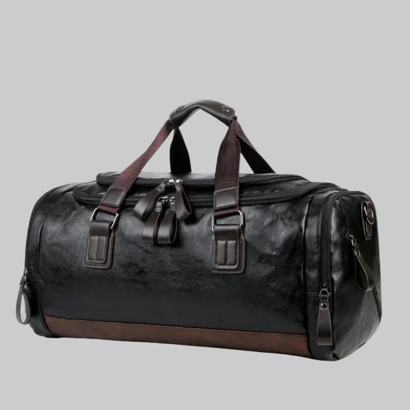 Handcrafted Leather Travel & Gym Duffel Bag