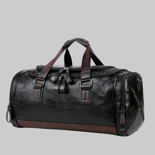 Handcrafted Leather Travel & Gym Duffel Bag