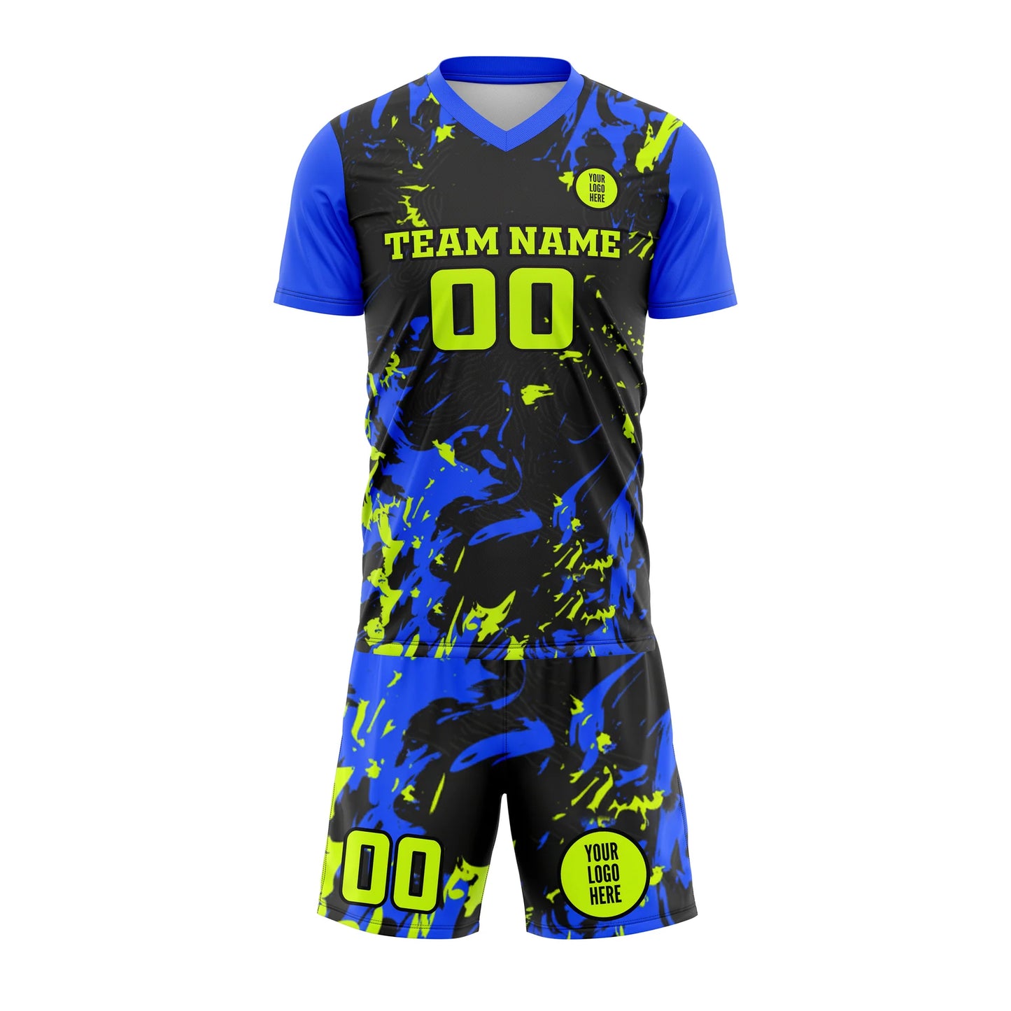Electric Splash Custom Soccer Kit