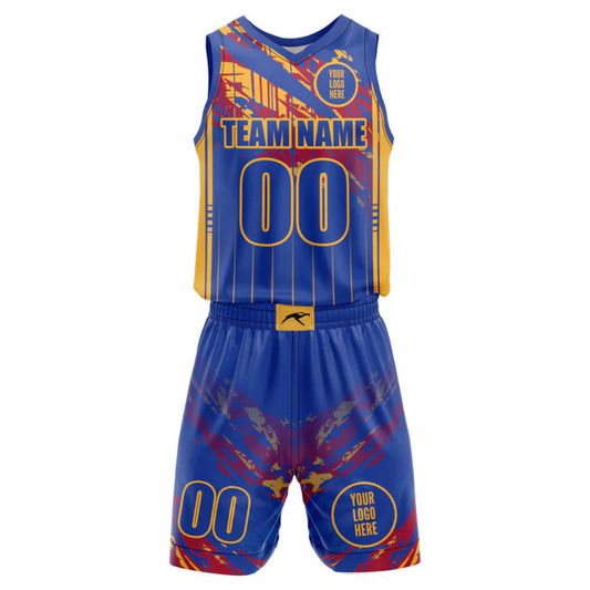 Royal Blaze Custom Basketball Uniform