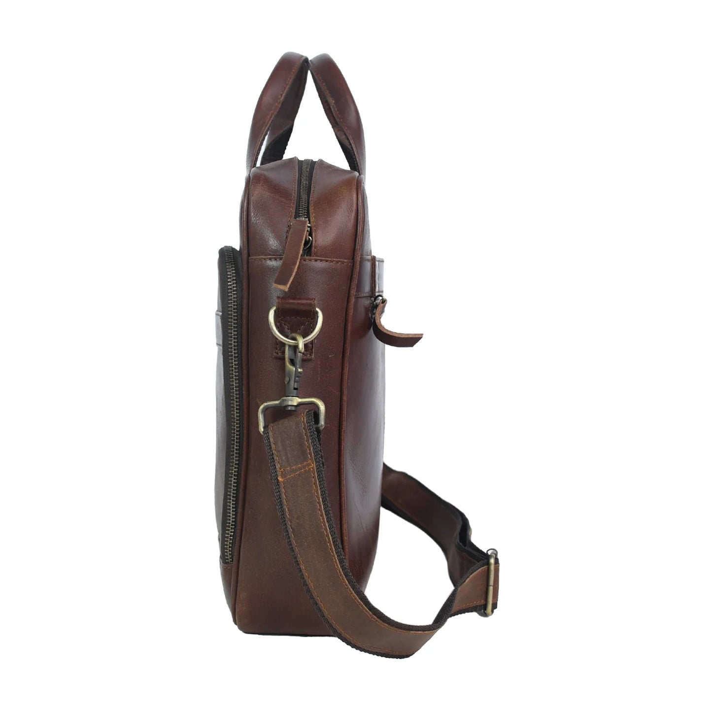 Vintage Leather Laptop Briefcase Bag