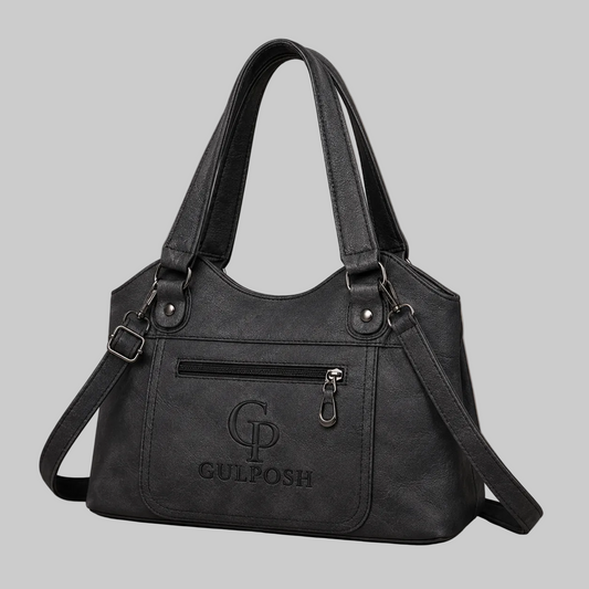 GP Heritage Charcoal Leather Tote Bag