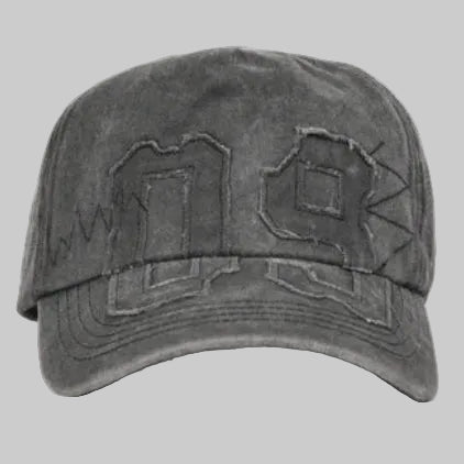 Distressed "99" Graphic Cap (Charcoal)