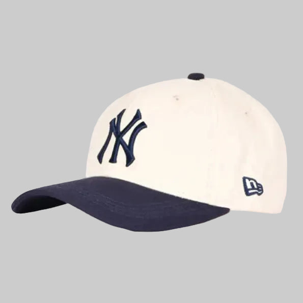Two-Tone New York Yankees 9FORTY Adjustable Cap (Cream/Navy).
