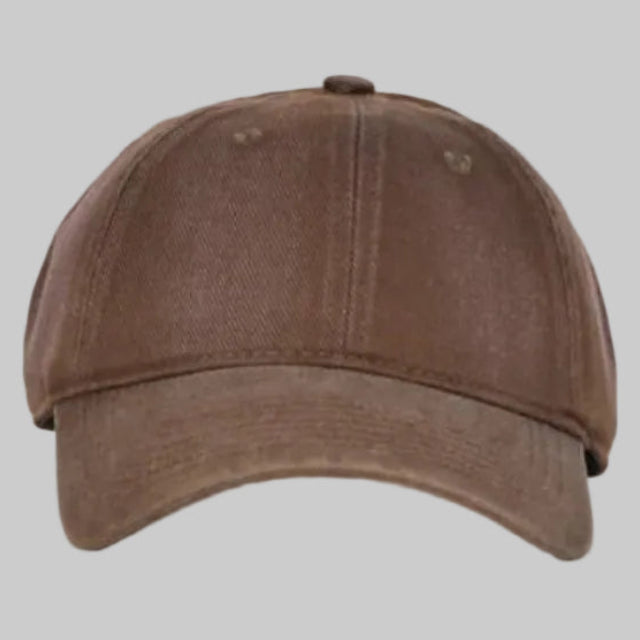 Vintage Distressed Cotton Dad Hat (Tobacco Brown)