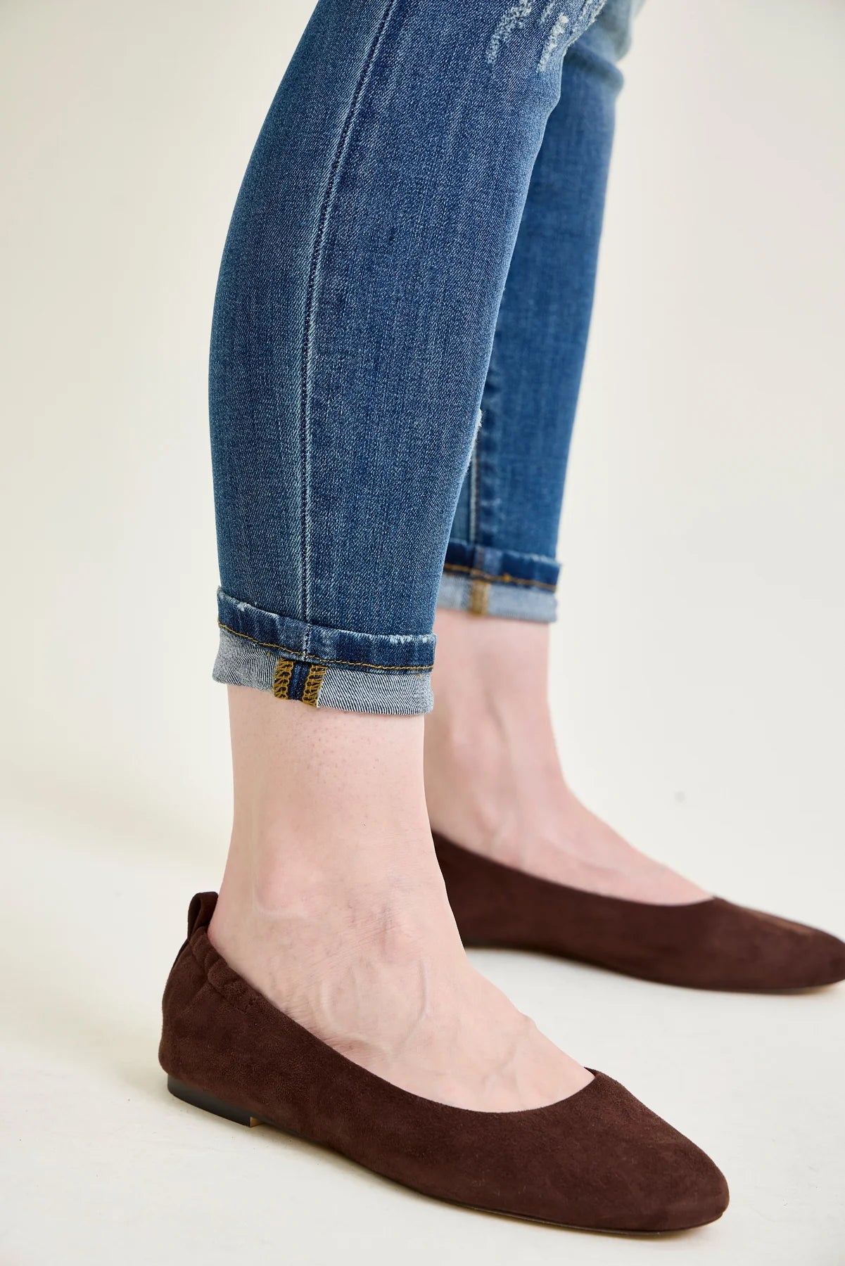 Gulposh Luxe "Heritage Horizon" Distressed Skinny Jeans