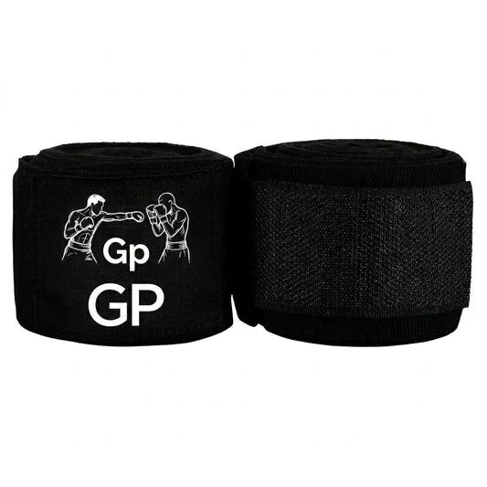 Gulposh Premium Fighter Series Boxing Hand Wraps (Stealth Black Edition)