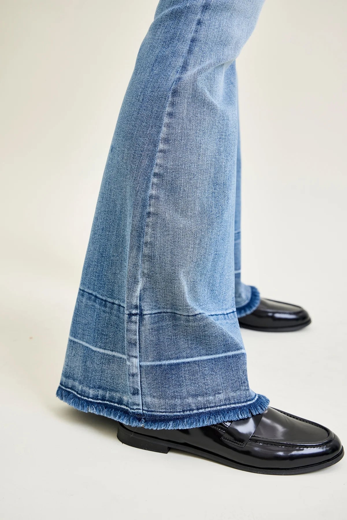 Gulposh Luxe "Retro Horizon" Paneled Flare Jeans
