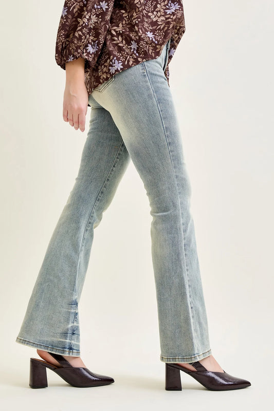Gulposh Luxe "Sun-Bleached Horizon" Flare Jeans