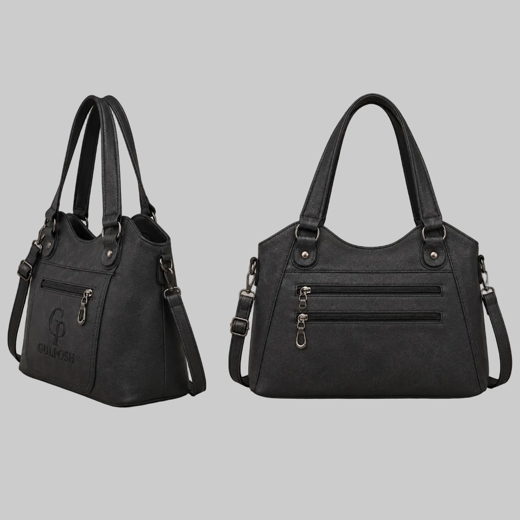GP Heritage Charcoal Leather Tote Bag