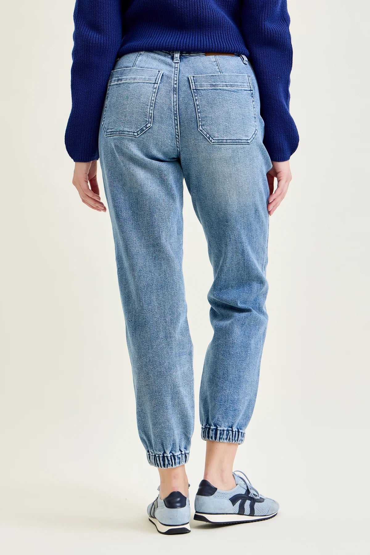 Gulposh Luxe "Utility Jogger" Drawstring Denim Trousers