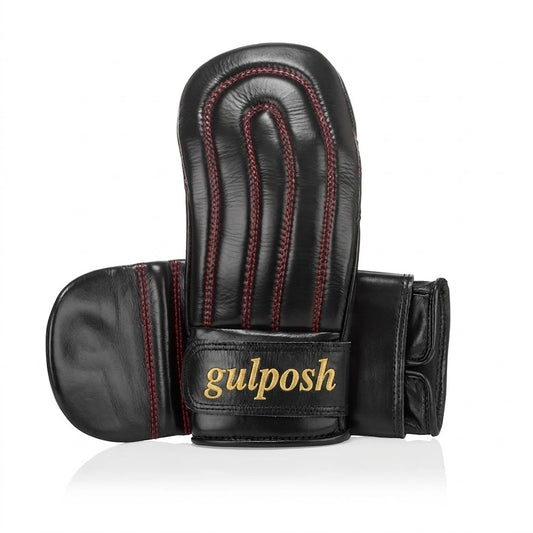 Gulposh Luxe Pro-Series Leather Bag Mitts (Classic Black & Gold Edition)