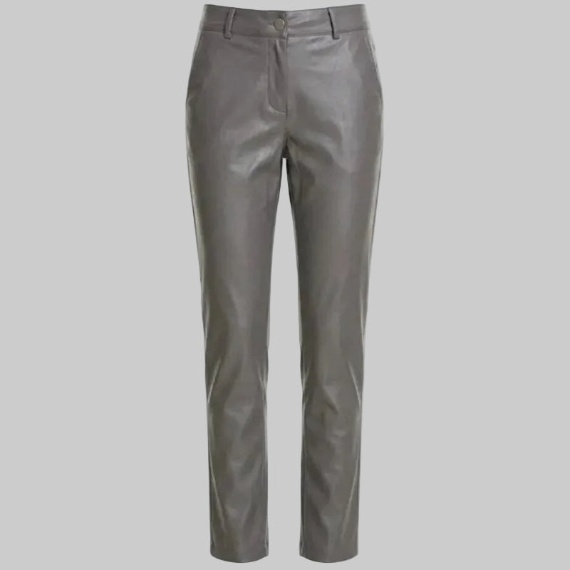 Gulposh Luxe "Urban Horizon" Tailored Leather Trousers