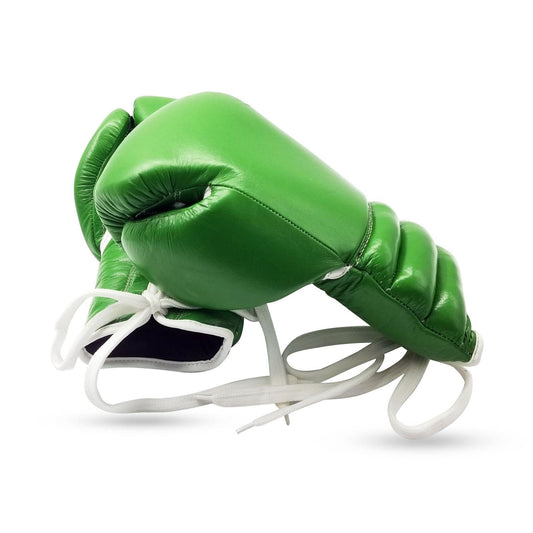Pro-Series "Classic Heritage" Lace-Up Competition Boxing Gloves (Verdant Green Edition)