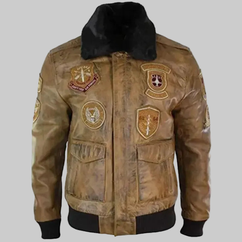 Top Gun G-1 Naval Aviator Leather Flight Jacket