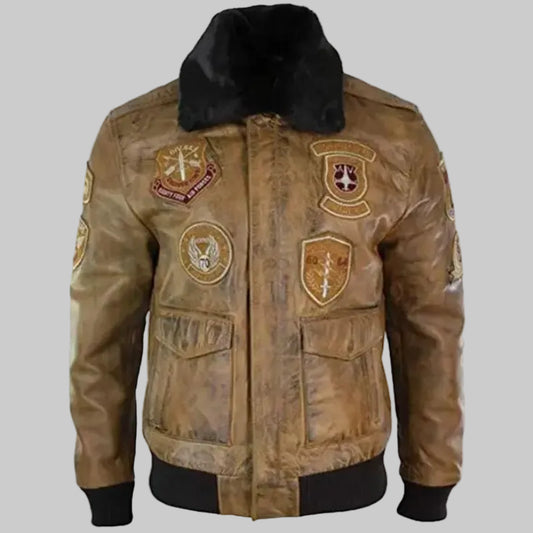 Top Gun G-1 Naval Aviator Leather Flight Jacket
