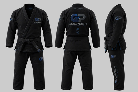 GULPOSH "Apex Stealth" Premium BJJ Gi (Carbon Black Edition)