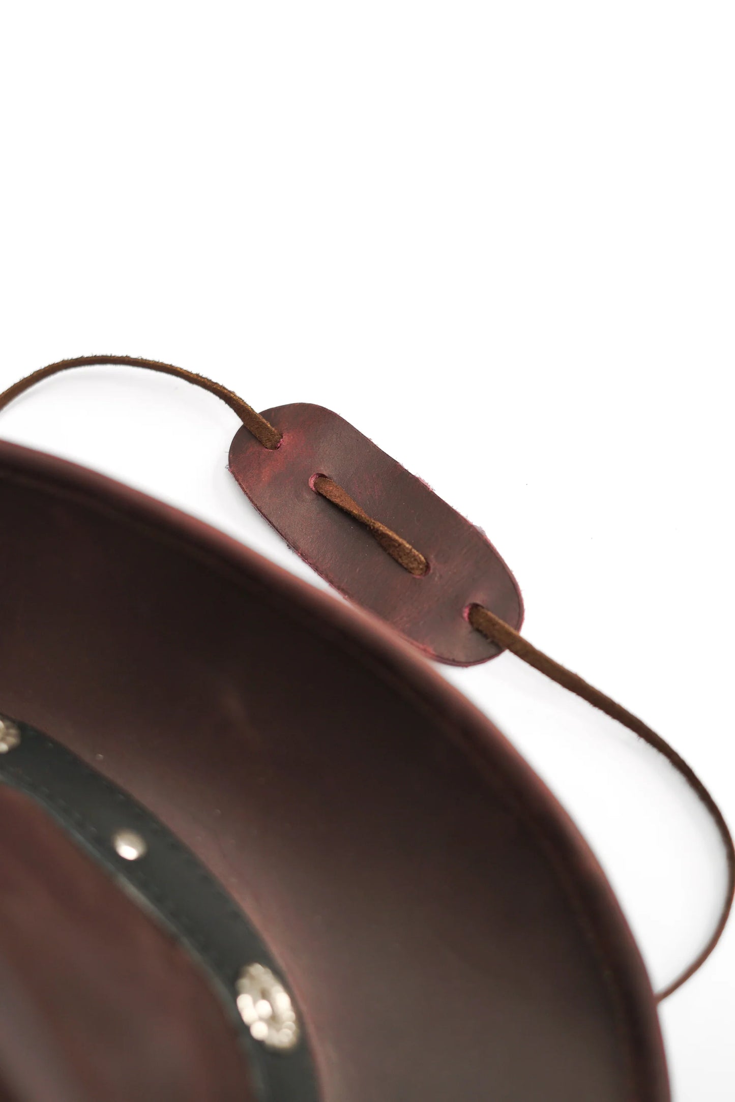 Iron Cross Western Leather Cowboy Hat