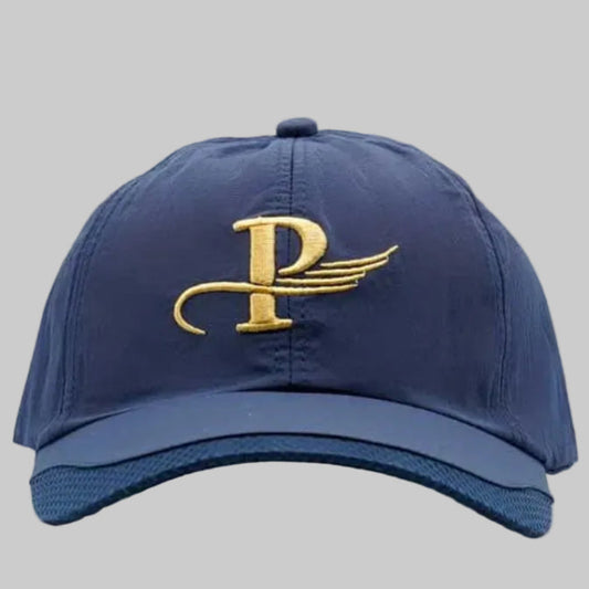 "P" Initial Embroidered Baseball Cap (Tonal Series)