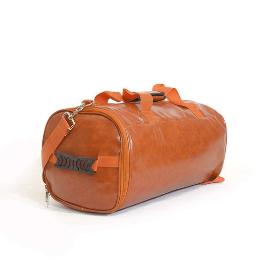 Vintage Leather Travel Duffle Bag