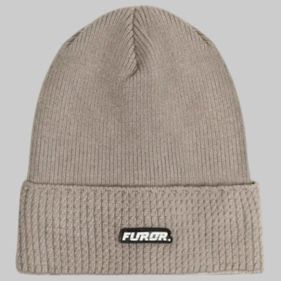 Furor Beige Knitted Beanie
