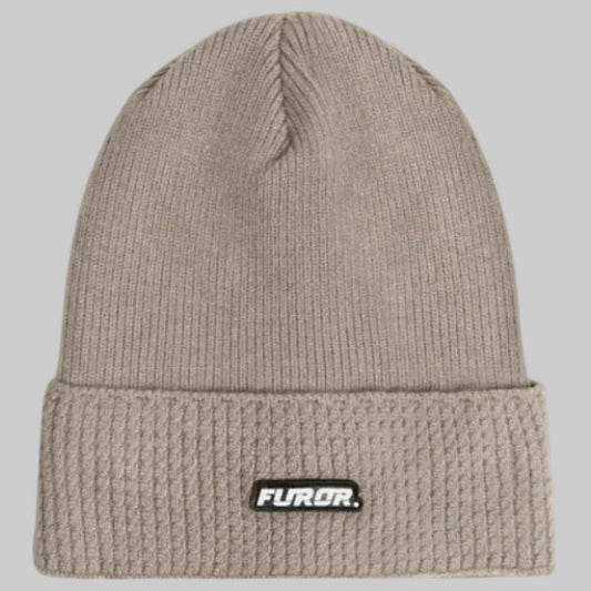 Furor Beige Knitted Beanie