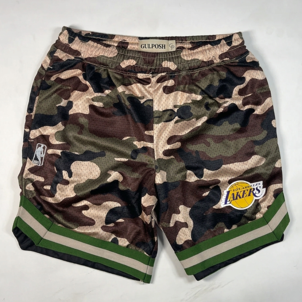 GP Woodland Camo Mesh Basketball Shorts