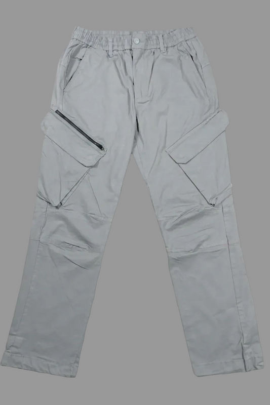 Gulposh Luxe Urban Tech Cargo Trousers Slate Grey