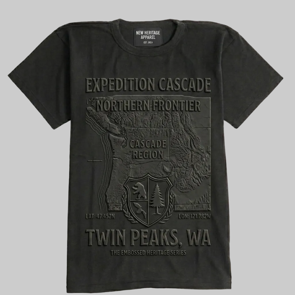 "Expedition Cascade" 3D Embossed Tee.