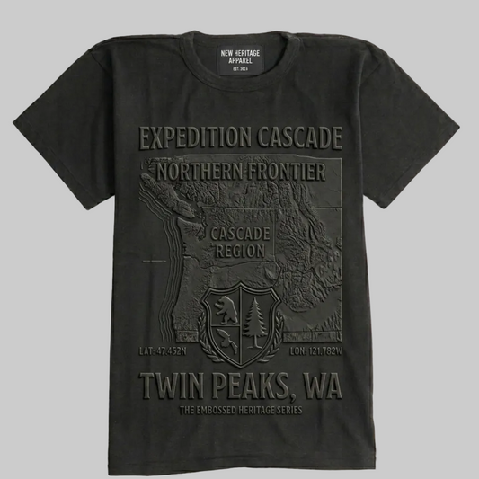 "Expedition Cascade" 3D Embossed Tee.