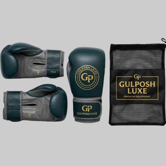 Gulposh Luxe "Raider-Pro" Hook-and-Loop Training Gear Set (Teal & Slate Gray Edition)