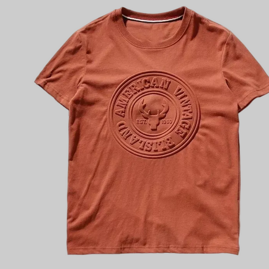 Gulposh Heritage Embossed 3D Lifestyle Tee