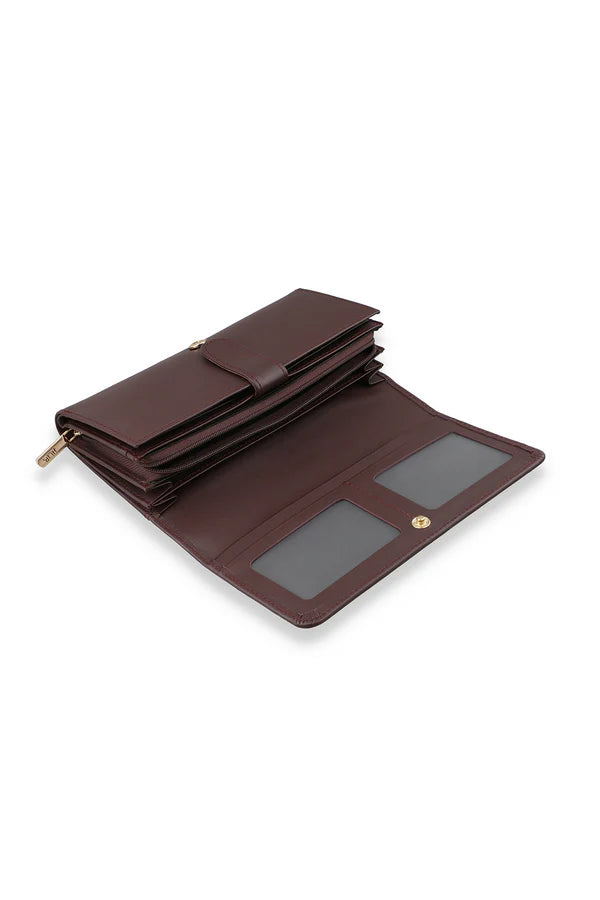 Classic Maroon Long Wallet.
