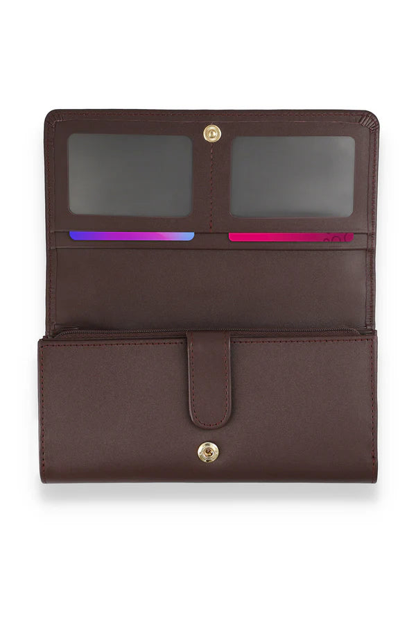 Classic Maroon Long Wallet.