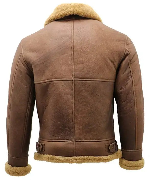 Men's B3 Shearling Flying Aviator Jacket (Classic Brown)
