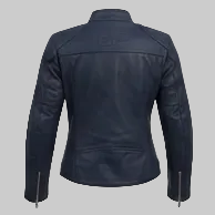 GP Leather Jacket (Navy Blue)