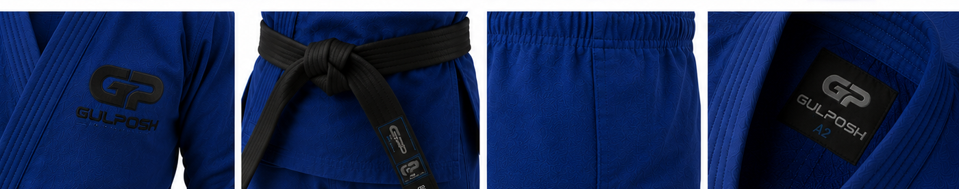 GULPOSH "Royal Gold" Elite BJJ Gi (Imperial Blue Edition)