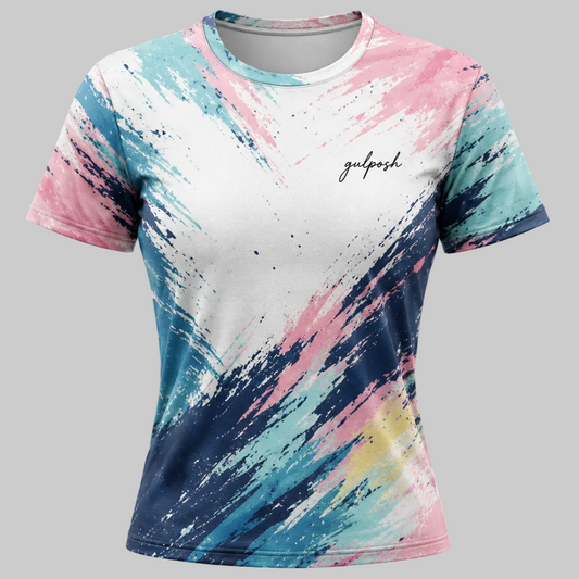 Gulposh Women's Sublimated Multi-Color Performance T-Shirt